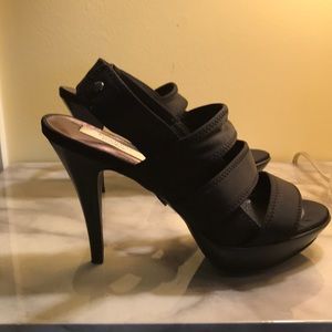 Black Satiny Beautiful Heels!!!